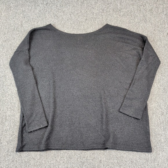 Piko 1988 Minimalist Oversized Boat Neck Sweater M Black Slouchy Knit Pullover — photo 2
